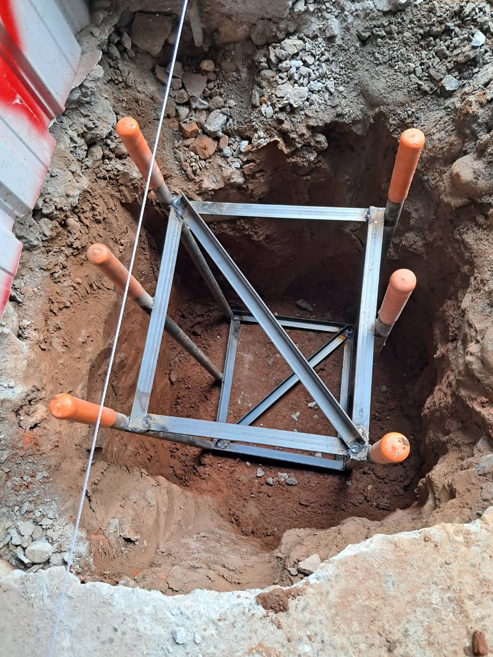 台中鋼構柱腳基礎施工